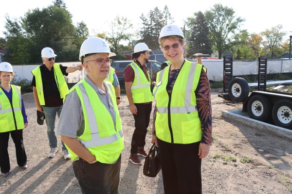 Housing Commissioner Ho and Julie 